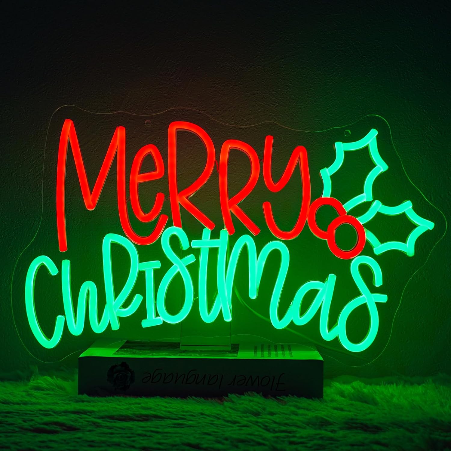 Lighting Christmas Decor - Merry Christmas Neon Sign LED Dimmable