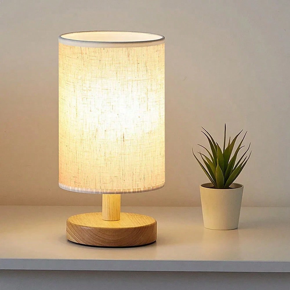 Modern Nordic Wooden And Fabri - Lighting Decor Bedroom ulasan dan harga