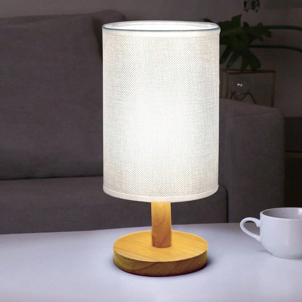 Modern Nordic Wooden And Fabri - Lighting Decor Bedroom ulasan dan harga