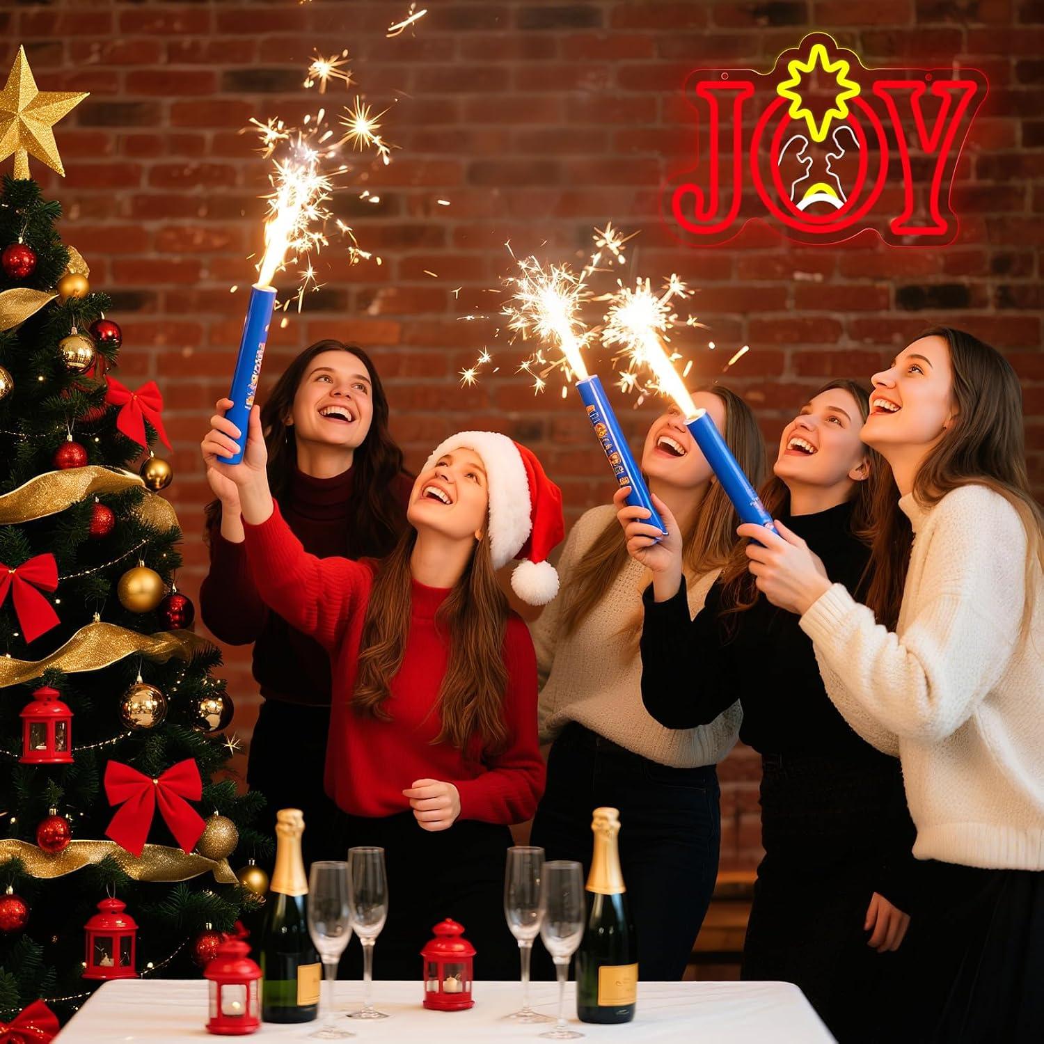 Joy Nativity Scene Neon Sign U - Lighting Christmas Decor ulasan dan harga