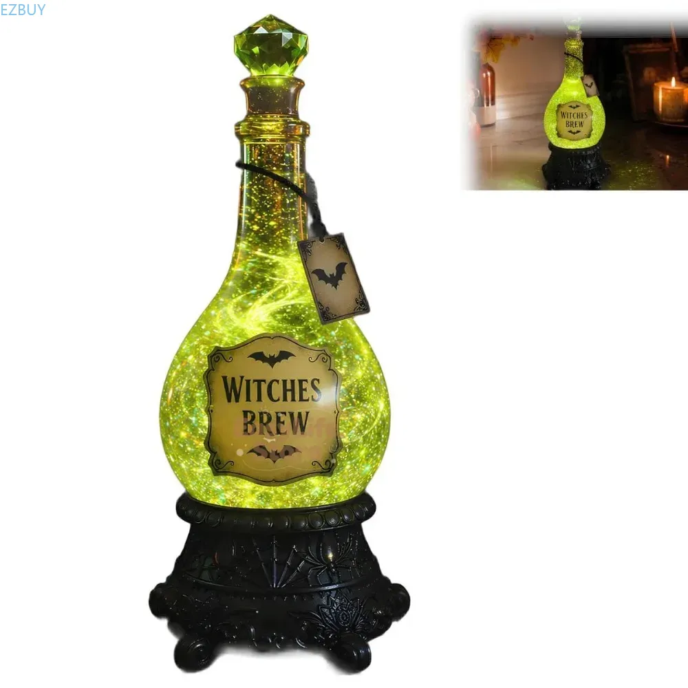 Lighted Witches’ Brew Bottle G - Up Lighting Decor ulasan dan harga