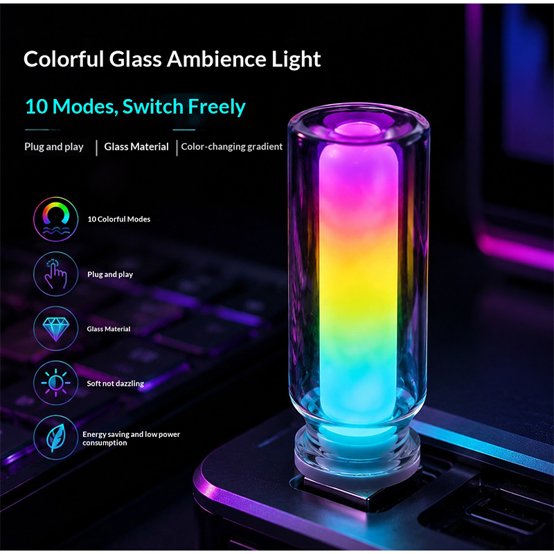 USB Glass Bottle RGB Ambient L - Lighting Mcqueen Bedroom Decor ulasan dan harga